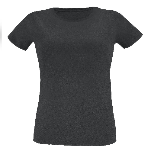 Women's Short Flecked Loose Fit Organic Cotton T-Shirt