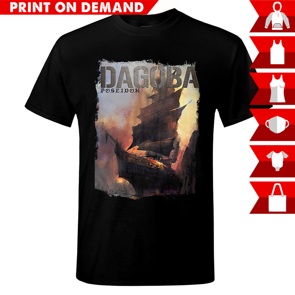 Dagoba - Poseidon - Print on demand