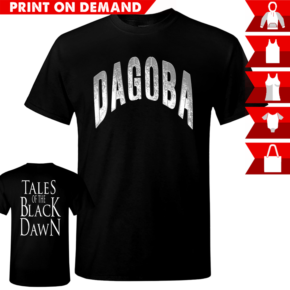 Dagoba - Tales Of The Black Dawn - Print on demand